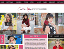 Tablet Screenshot of carrieannephotography.com